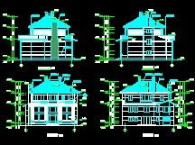 某花园别墅建筑工程施工图纸免费下载 建筑户型平面图